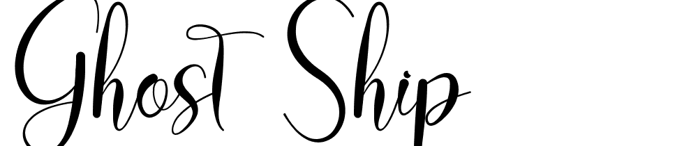 Ghost Ship font family download free