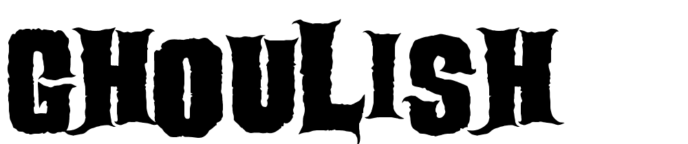 Ghoulish font family download free