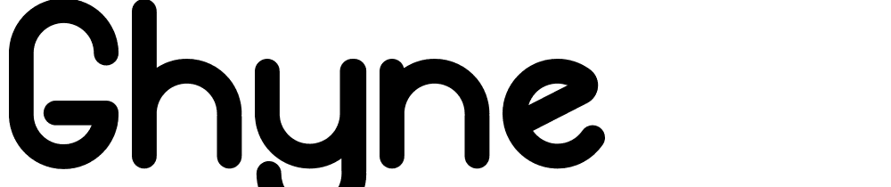 Ghyne font family download free