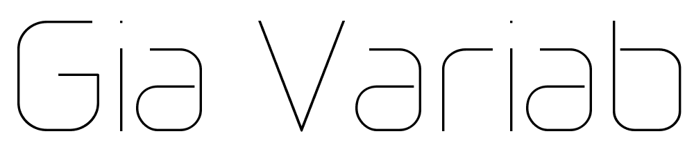 Gia Variable font family download free