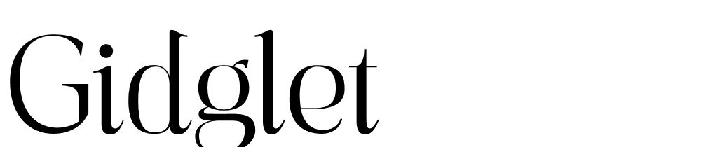 Gidglet font family download free