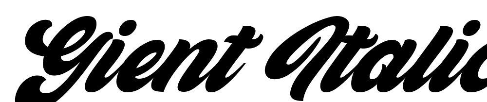 Gient-Italic font family download free