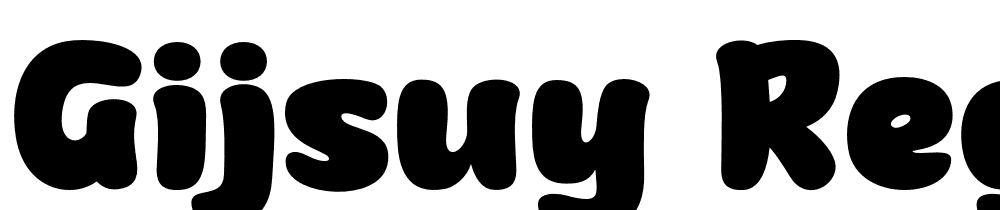 Gijsuy-Regular font family download free