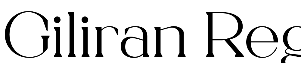 Giliran-Regular font family download free