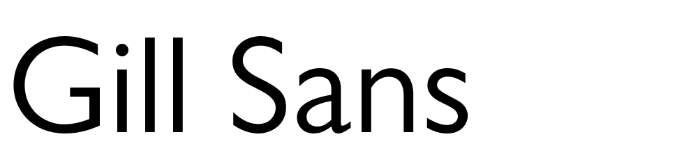 Gill-Sans font family download free