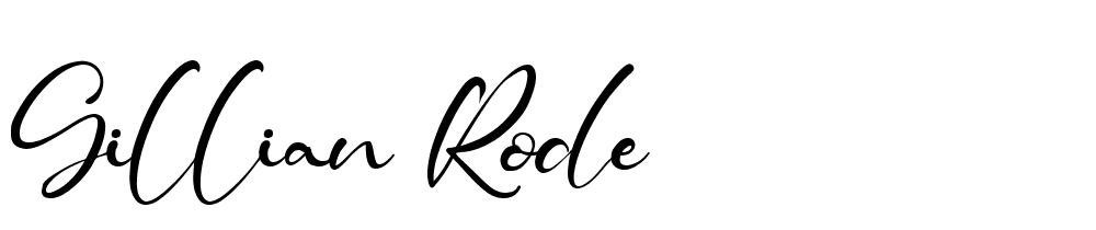 Gillian Rode font family download free