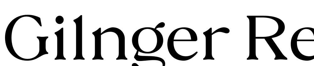 Gilnger-Regular font family download free