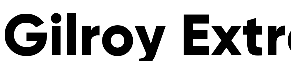 Gilroy-ExtraBold font family download free