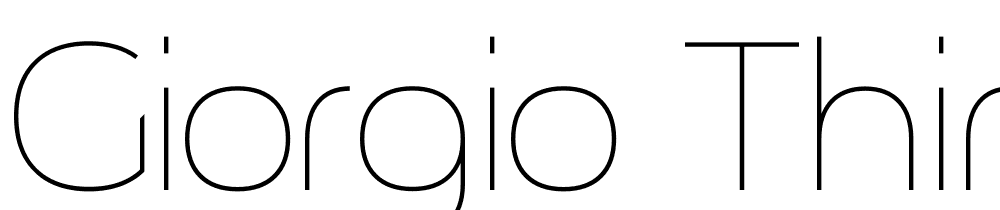 Giorgio-Thin font family download free