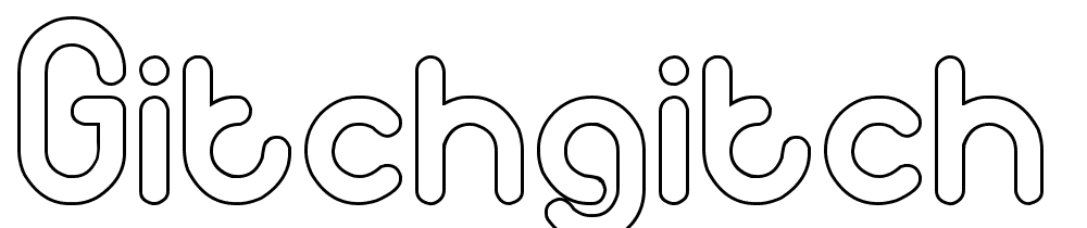 gitchgitch-Hollow font family download free