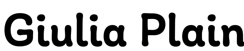 Giulia-Plain-Regular font family download free