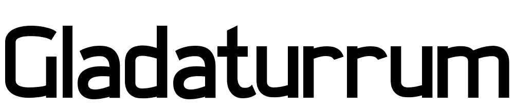 gladaturrum font family download free