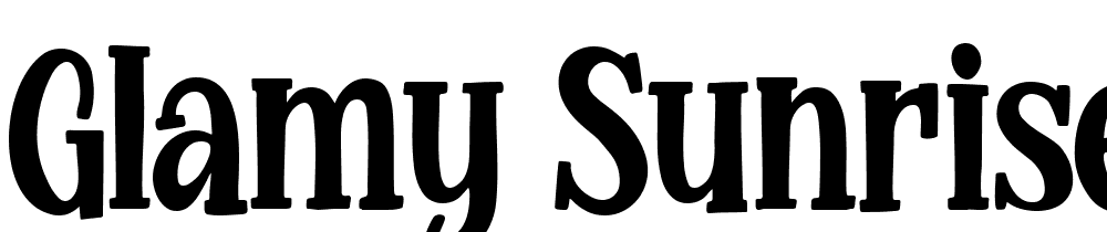 Glamy-Sunrise-Regular font family download free