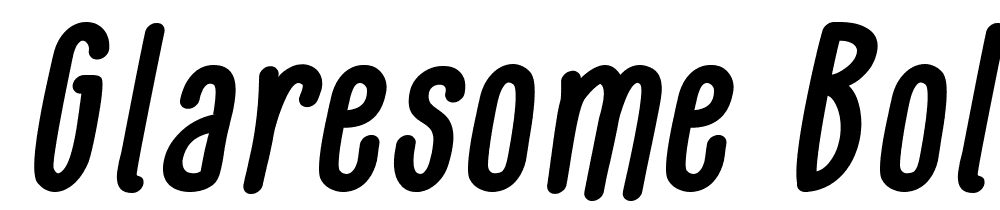 GLARESOME-Bold-Italic font family download free