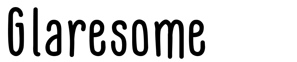 GLARESOME font family download free