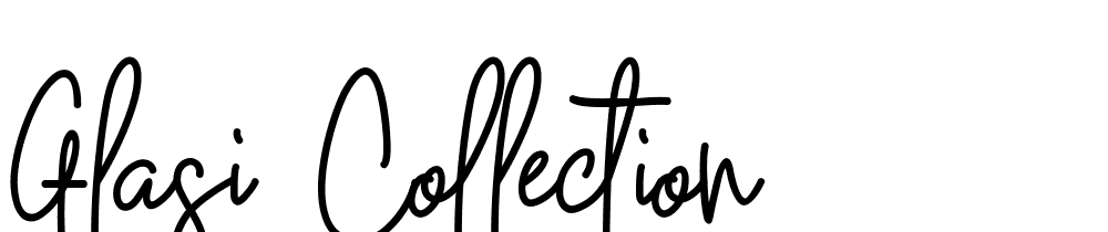 Glasi Collection font family download free