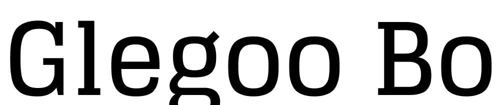 Glegoo-Bold font family download free