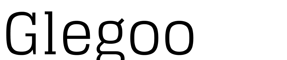 Glegoo font family download free