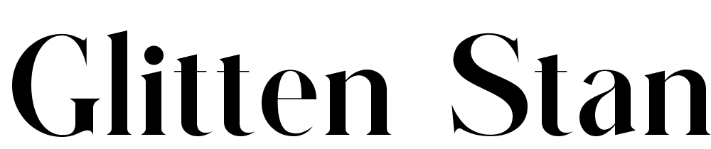 Glitten-Standard font family download free