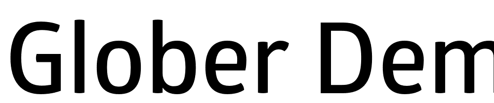 Glober-Demo-SemiBold font family download free