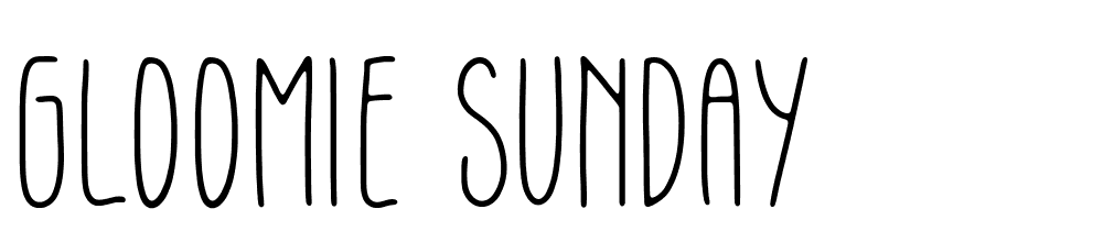 Gloomie-Sunday font family download free