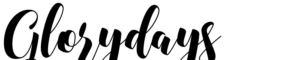 Glorydays font family download free