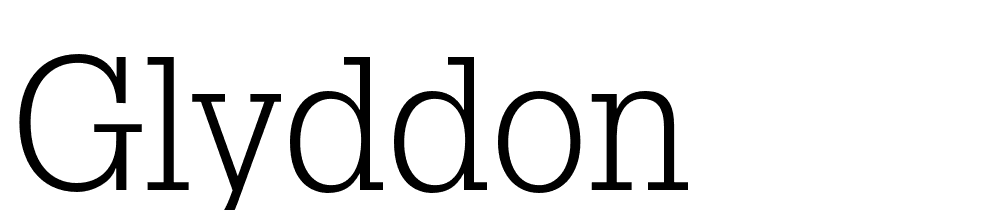 Glyddon font family download free