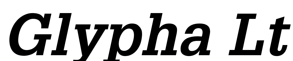 Glypha LT Pro font family download free