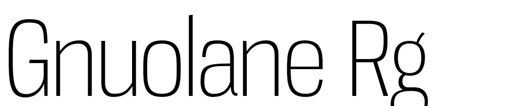 Gnuolane Rg font family download free