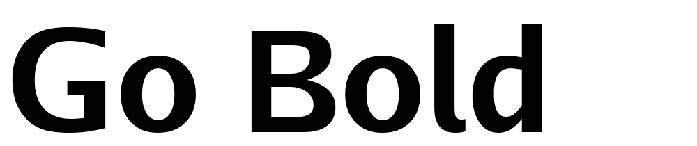 Go-Bold font family download free