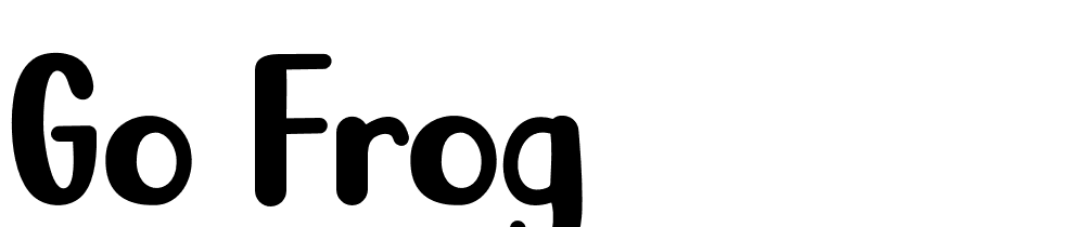 Go-Frog font family download free