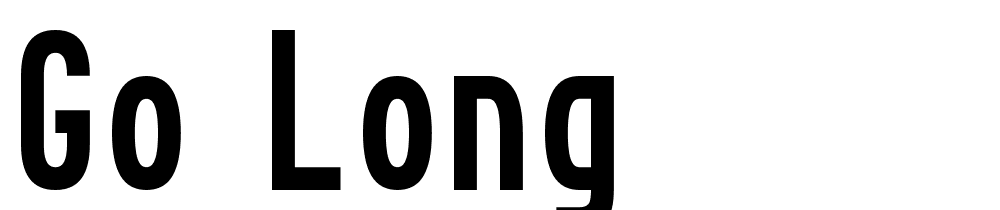 go_long font family download free