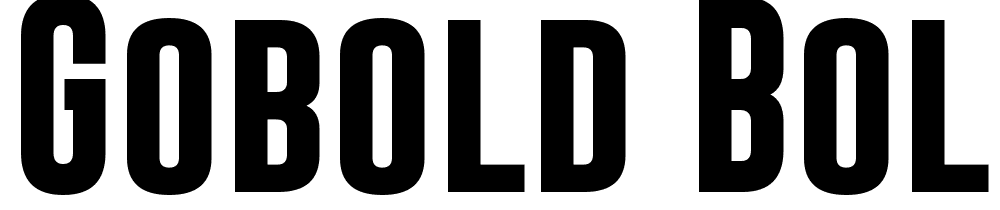 Gobold-Bold font family download free