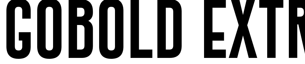 Gobold-Extra1 font family download free