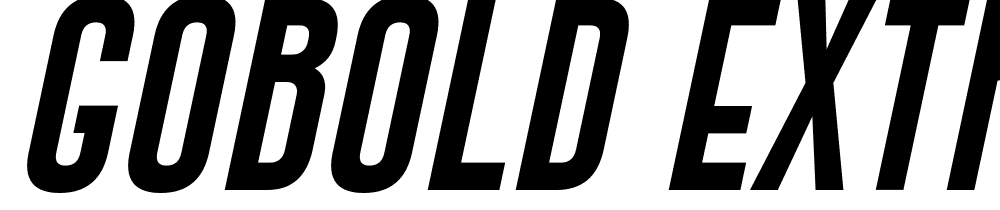 Gobold-Extra1 font family download free