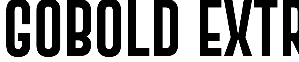 Gobold-Extra2 font family download free