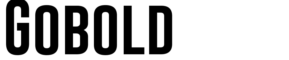 Gobold font family download free