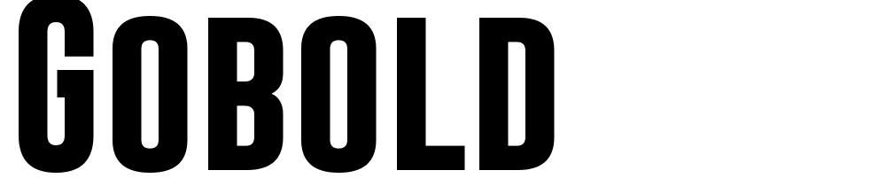 Gobold font family download free