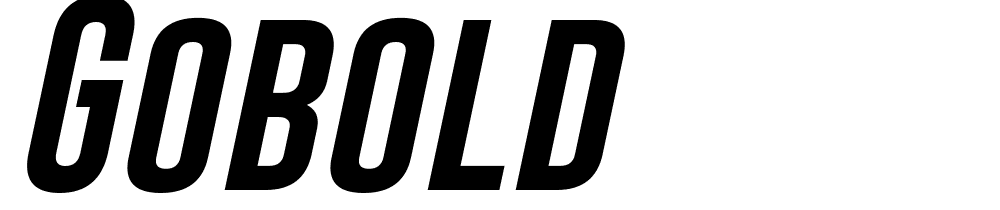 Gobold font family download free