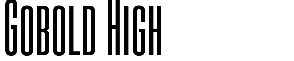Gobold-High font family download free