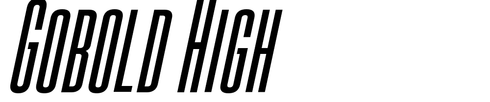 Gobold-High font family download free
