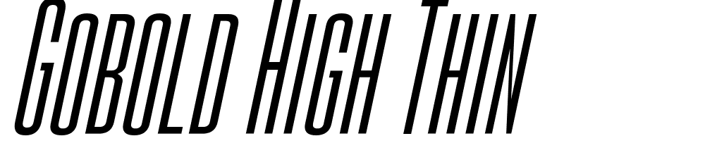 Gobold-High-Thin font family download free