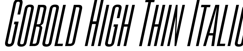 Gobold-High-Thin-Italic font family download free