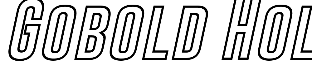 Gobold-Hollow-Bold font family download free