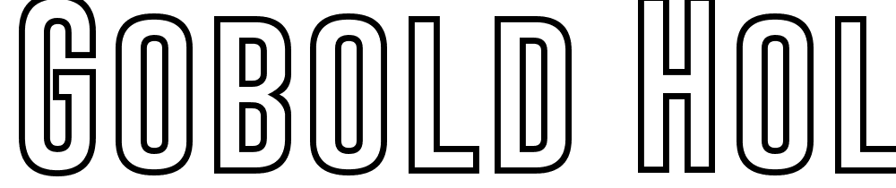 Gobold-Hollow-Bold font family download free