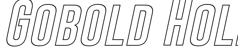 Gobold-Hollow font family download free