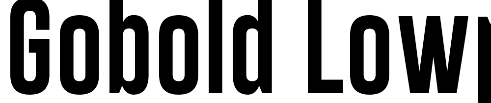 Gobold-Lowplus font family download free