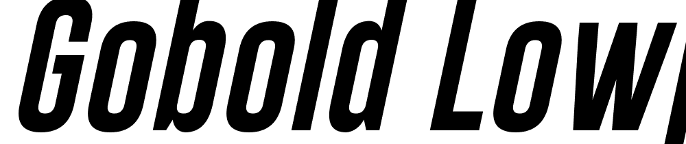 Gobold-Lowplus-Italic font family download free