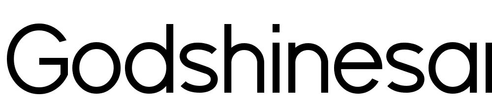 GodshineSans font family download free