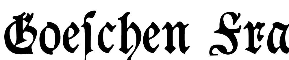 Goeschen-Fraktur font family download free